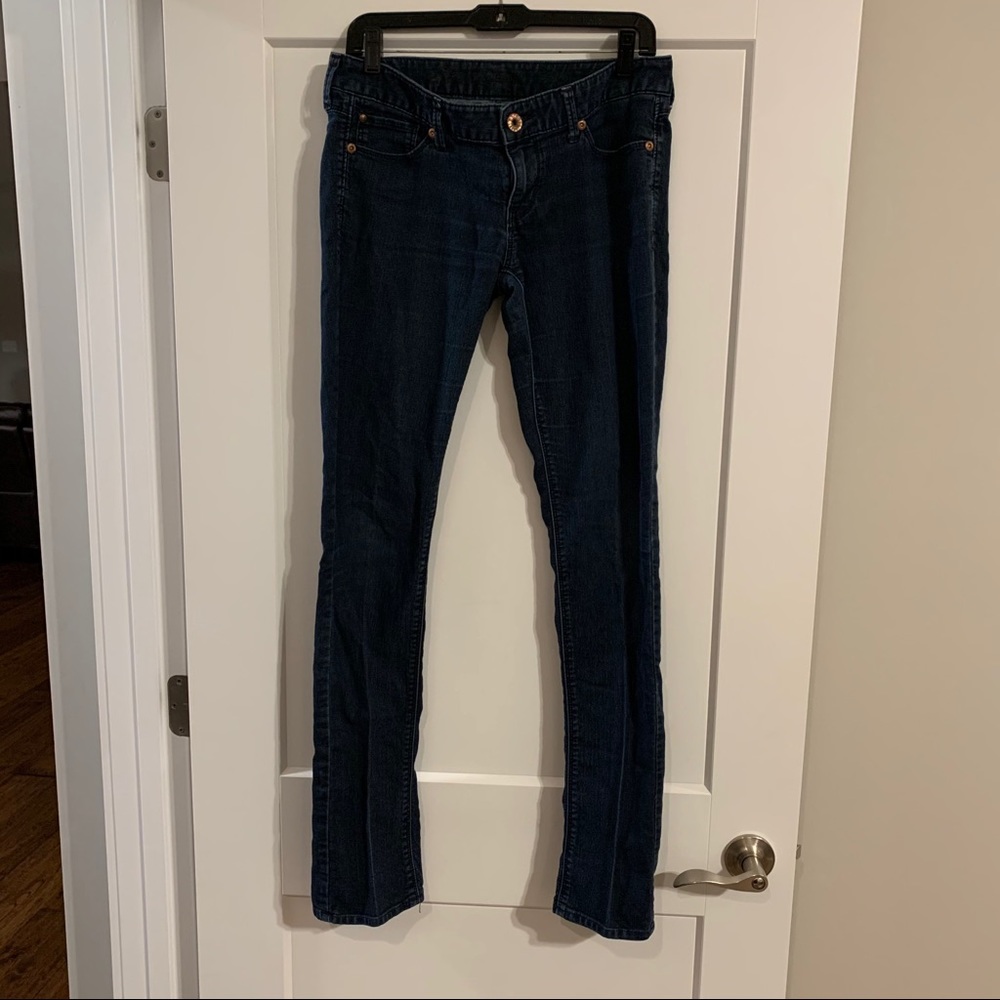 Express size 6 regular fit low rise jeans